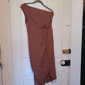 NWOT Off the Shoulder Silky Dress